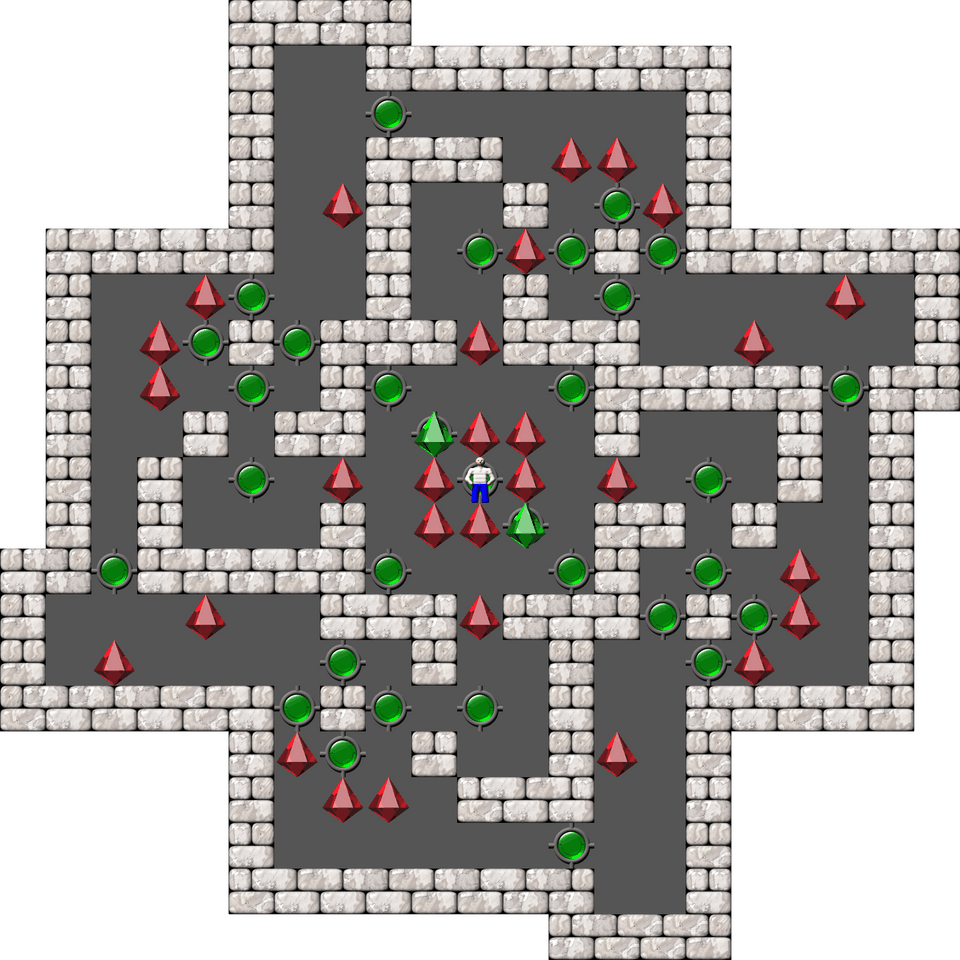 Sokoban Sasquatch 05 Arranged level 35